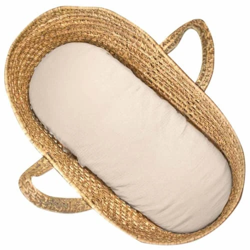 SEVIRA KIDS Drap Housse Couffin Ovale En Gaze De Coton Dès La Naissance 1 SEVIRA KIDS Drap Housse Couffin Ovale En Gaze De Coton Dès La Naissance