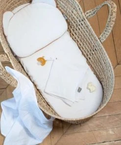 SEVIRA KIDS Drap Housse Couffin Ovale En Gaze De Coton Dès La Naissance -Bloom-boutique drap housse couffin ovale en gaze de coton des la naissance 4