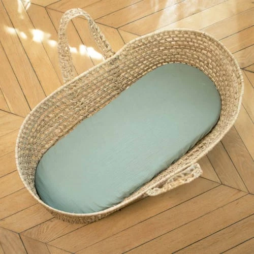 SEVIRA KIDS Drap Housse Couffin Ovale En Gaze De Coton Dès La Naissance 3 SEVIRA KIDS Drap Housse Couffin Ovale En Gaze De Coton Dès La Naissance – Image 3