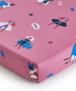 Becquet Drap-housse Enfant 90x190 Rose En Coton