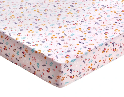 Becquet Drap-housse Enfant 90x190 Rose En Coton 1 Becquet Drap-housse Enfant 90x190 Rose En Coton
