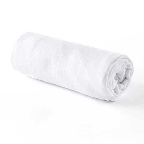 Cocoeko Drap Housse Gaze De Coton Blanc (60 X 120 Cm) 1 Cocoeko Drap Housse Gaze De Coton Blanc (60 X 120 Cm)