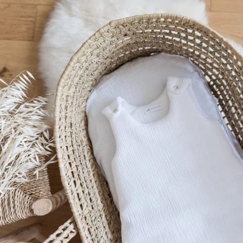 Cocoeko Drap Housse Gaze De Coton Blanc (60 X 120 Cm) 4 Cocoeko Drap Housse Gaze De Coton Blanc (60 X 120 Cm) – Image 4