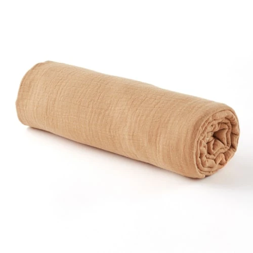 Cocoeko Drap Housse Gaze De Coton Camel (60 X 120 Cm) 1 Cocoeko Drap Housse Gaze De Coton Camel (60 X 120 Cm)