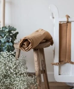 Alternative view of Cocoeko Drap Housse Gaze De Coton Camel (60 X 120 Cm)
