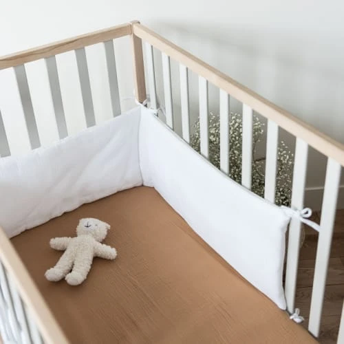 Cocoeko Drap Housse Gaze De Coton Camel (60 X 120 Cm) 3 Cocoeko Drap Housse Gaze De Coton Camel (60 X 120 Cm) – Image 3