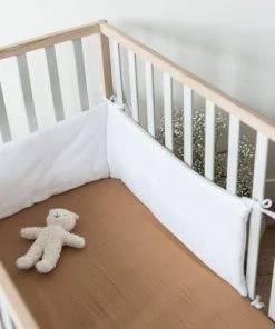 Cocoeko Drap Housse Gaze De Coton Camel (90 X 190 Cm) -Bloom-boutique drap housse gaze de coton camel 90 x 190 cm 2