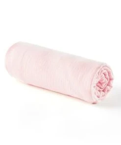 Cocoeko Drap Housse Gaze De Coton Rose Pale (90 X 190 Cm) 9 Cocoeko Drap Housse Gaze De Coton Rose Pale (90 X 190 Cm) -Bloom-boutique drap housse gaze de coton rose pale 90 x 190 cm 1
