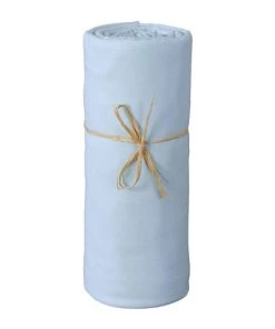 P'tit Basile Drap Housse Jersey Bio Bleu 60x120