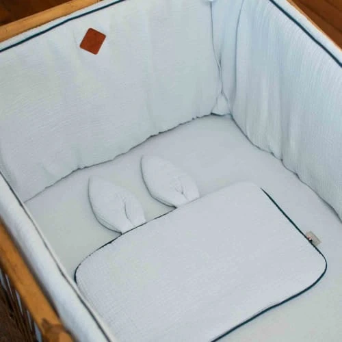 SEVIRA KIDS Drap Housse Lit Bébé En Gaze De Coton 60x120 2 SEVIRA KIDS Drap Housse Lit Bébé En Gaze De Coton 60x120 – Image 2