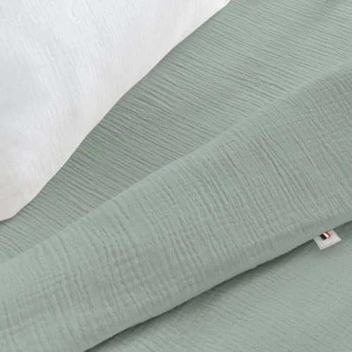 SEVIRA KIDS Drap Housse Lit Bébé En Gaze De Coton 60x120 5 SEVIRA KIDS Drap Housse Lit Bébé En Gaze De Coton 60x120 – Image 5