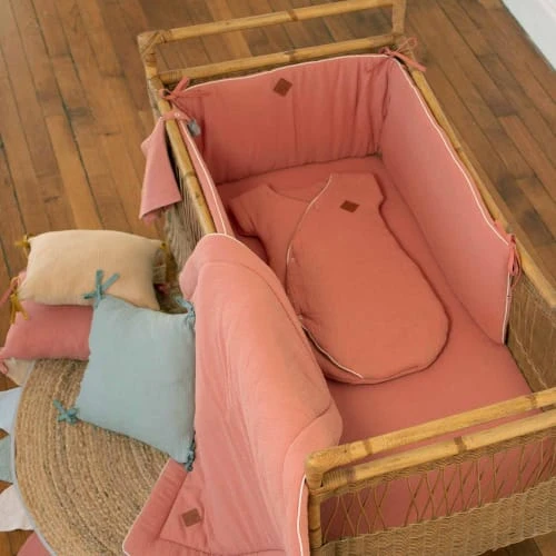 SEVIRA KIDS Drap Housse Lit Bébé En Gaze De Coton 90x190 2 SEVIRA KIDS Drap Housse Lit Bébé En Gaze De Coton 90x190 – Image 2