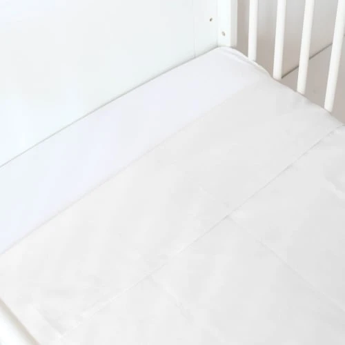 KINOUSSES Drap Plat Bébé Blanc Coton 2 KINOUSSES Drap Plat Bébé Blanc Coton – Image 2