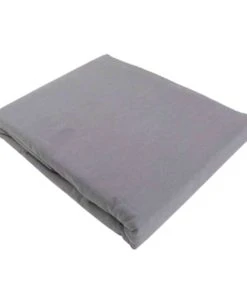 P'tit Basile Drap Plat Coton Bio 118x180 Gris Foncé