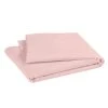 P'tit Basile Drap Plat Coton Bio 118x180 Rose Pétale