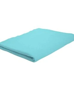 P'tit Basile Drap Plat Coton Bio 118x180 Turquoise