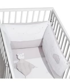 Sauthon Edredon 120X60cm En Coton Blanc -Bloom-boutique edredon 120x60cm en coton blanc 2