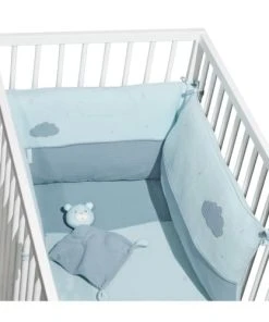 Sauthon Edredon 120X60cm En Coton Bleu 8 Sauthon Edredon 120X60cm En Coton Bleu -Bloom-boutique edredon 120x60cm en coton bleu 2