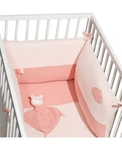 Sauthon Edredon 140X70cm En Coton Rose -Bloom-boutique edredon 140x70cm en coton rose 2