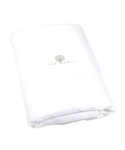 Eveil Et Nature Edredon Velours 100x140 Cm Coton Bio Blanc