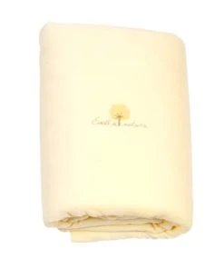 Eveil Et Nature Edredon Velours 100x140 Cm Coton Bio Jaune