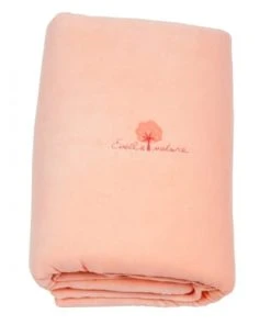 Eveil Et Nature Edredon Velours 100x140 Cm Coton Bio Pêche