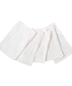 KINOUSSES Gant De Toilette Bébé Blanc Mousseline De Coton -Bloom-boutique gant de toilette bebe blanc mousseline de coton 3