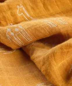 Noukie's Habillage Couffin Ocre -Bloom-boutique habillage couffin ocre 3