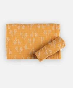 Noukie's Habillage Couffin Ocre -Bloom-boutique habillage couffin ocre 5