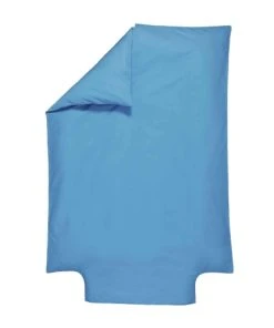 P'tit Basile Housse De Couette 100% Coton Bio 100x140 Bleu Nordique