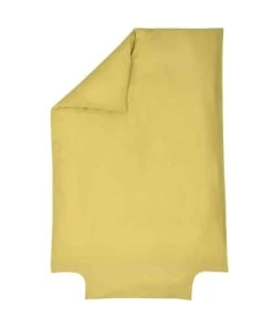 P'tit Basile Housse De Couette 100% Coton Bio 100x140 Jaune Or