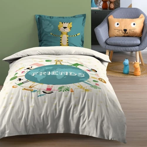 Lovely Casa Housse De Couette 140x200 + 1 Taie Coton 1 Lovely Casa Housse De Couette 140x200 + 1 Taie Coton
