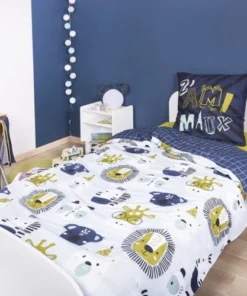 Actome Housse De Couette 140x200 + 1 Taie Coton