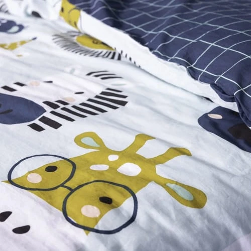 Actome Housse De Couette 140x200 + 1 Taie Coton 2 Actome Housse De Couette 140x200 + 1 Taie Coton – Image 2