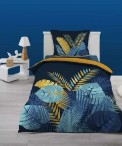 Douceur D'Intérieur Housse De Couette 140x200 + 1 Taie Coton Flanelle