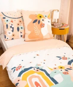 COTE DECO Housse De Couette 140x200 + Taie -Bloom-boutique housse de couette 140x200 taie 6