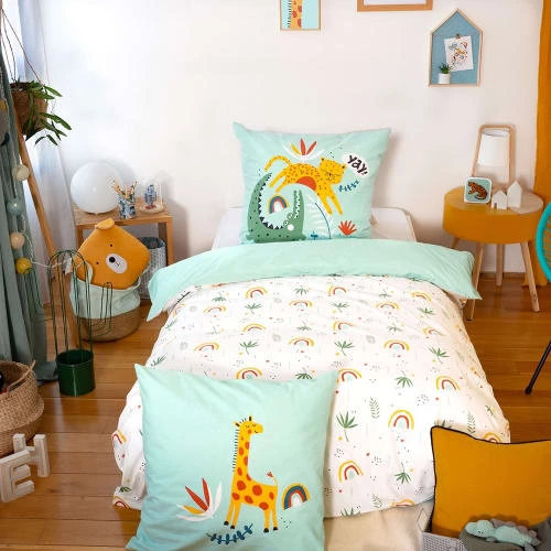 COTE DECO Housse De Couette 140x200 + Taie Coton 4 COTE DECO Housse De Couette 140x200 + Taie Coton – Image 4