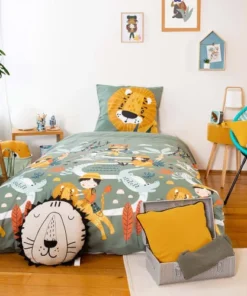 COTE DECO Housse De Couette 140x200 + Taie Coton