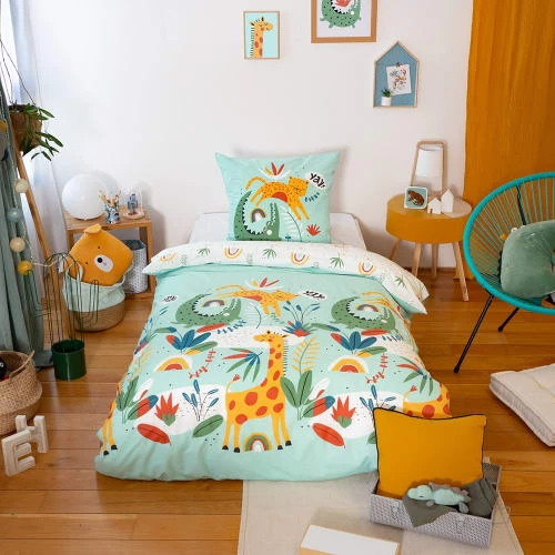 COTE DECO Housse De Couette 140x200 + Taie Coton 1 COTE DECO Housse De Couette 140x200 + Taie Coton