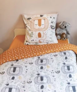 Actome Housse De Couette 140x200cm + 1 Taie Coton