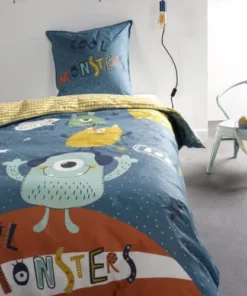 TODAY Housse De Couette 140x200cm Kids Monsters + 1 Taie 6 TODAY Housse De Couette 140x200cm Kids Monsters + 1 Taie -Bloom-boutique housse de couette 140x200cm kids monsters 1 taie 2