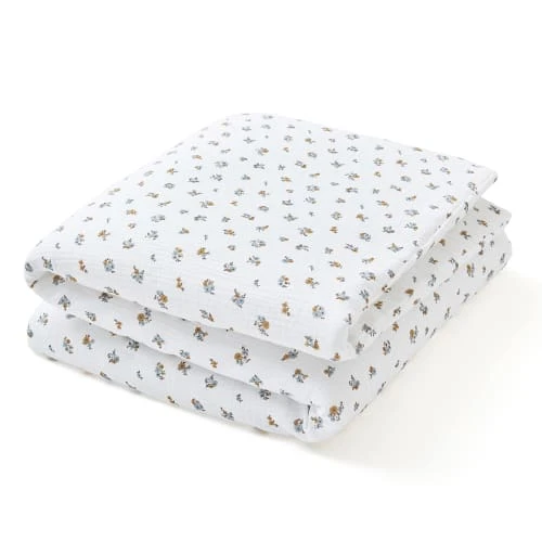 Cocoeko Housse De Couette Bébé Fleurs (100x140cm) 1 Cocoeko Housse De Couette Bébé Fleurs (100x140cm)