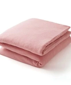 Cocoeko Housse De Couette Bébé Rose Thé (100x140cm)
