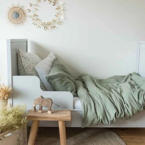 Cocoeko Housse De Couette Bébé Vert Sauge 1 Cocoeko Housse De Couette Bébé Vert Sauge