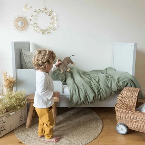 Cocoeko Housse De Couette Bébé Vert Sauge 4 Cocoeko Housse De Couette Bébé Vert Sauge – Image 4