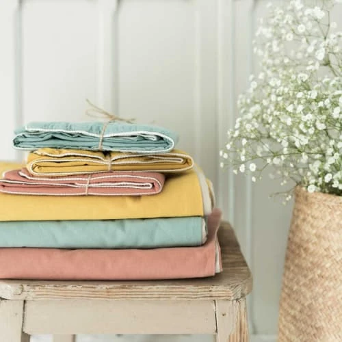 Cocoeko Housse De Couette Coton Lavé Moutarde 3 Cocoeko Housse De Couette Coton Lavé Moutarde – Image 3