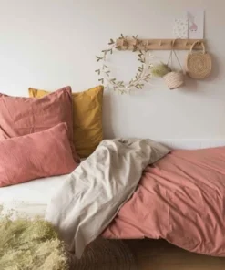 Cocoeko Housse De Couette Coton Lavé Terracotta 8 Cocoeko Housse De Couette Coton Lavé Terracotta -Bloom-boutique housse de couette coton lave terracotta 2