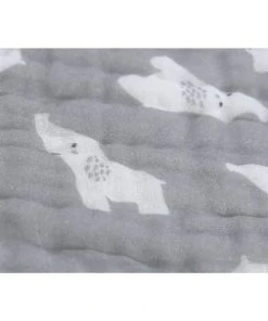 Noukie's Housse De Couette En Coton Bio Eléphant Gris (100 X 140 Cm) -Bloom-boutique housse de couette en coton bio elephant gris 100 x 140 cm 4