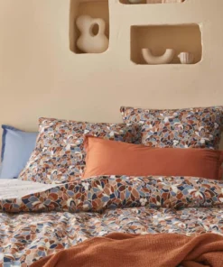 Essix Housse De Couette En Percale De Coton Orange Et Bleu 140x200 6 Essix Housse De Couette En Percale De Coton Orange Et Bleu 140x200 -Bloom-boutique housse de couette en percale de coton orange et bleu 140x200 3