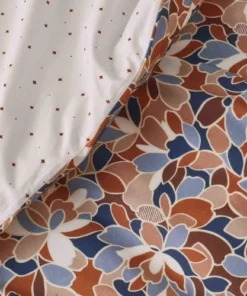 Essix Housse De Couette En Percale De Coton Orange Et Bleu 140x200 7 Essix Housse De Couette En Percale De Coton Orange Et Bleu 140x200 -Bloom-boutique housse de couette en percale de coton orange et bleu 140x200 4